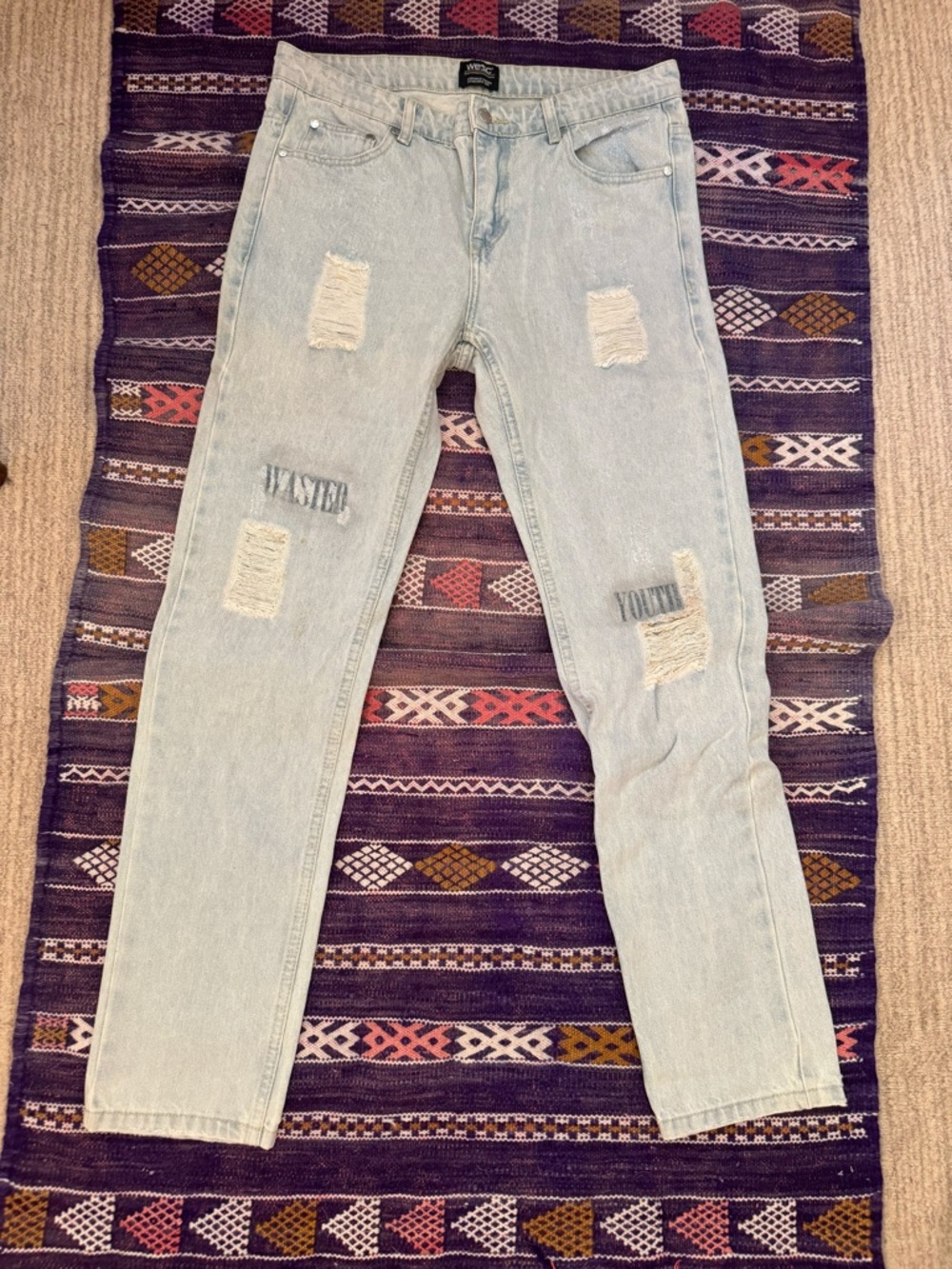 WESC Eddy Wasted Youth Distressed Jeans